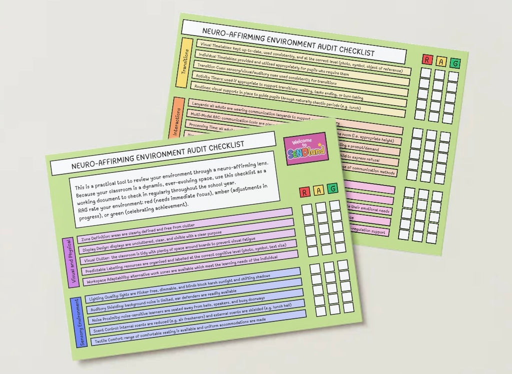 Neuro-Affirming Environment Audit Checklist
